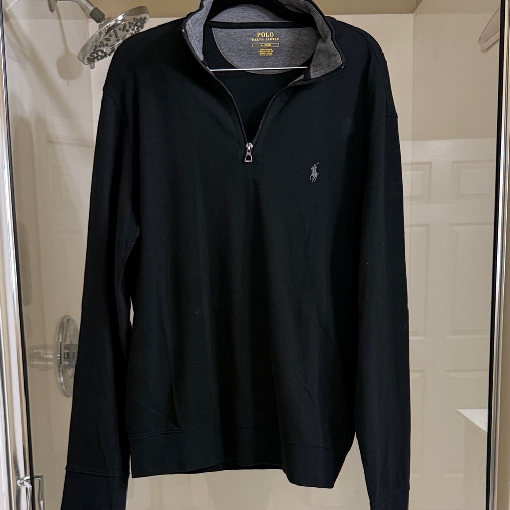 Polo by Ralph Lauren Black Zip-Up Sweater